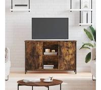 vidaXL Tv-meubel 100x35x65 cm bewerkt hout gerookt eikenkleurig832780 Marron G