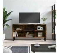 vidaXL Tv-meubel 103,5x30x50 cm bewerkt hout gerookt eikenkleurig827001 Marron G