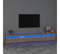 vidaXL Tv-meubel met LED-verlichting 270x35x40 cm sonoma eikenkleurig3152748 chêne G
