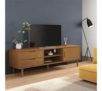 vidaXL Tv-meubel MOLDE 158x40x49 cm massief grenenhout bruin4013412 Marron G