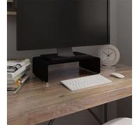 vidaXL Meuble TV/ Support pour moniteur 40 x 25 x 11 cm Verre Noir