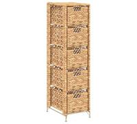 vidaXL Unité de rangement avec 5 paniers Jacinthe d'eau 25,5x37x100 cm