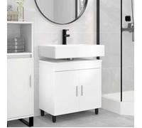 vidaXL Unité de vanité de salle de bain Blanc 60 x 35 x 60 cm 889395