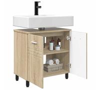 vidaXL Unité de vanité de Salle de Bain Chêne Sonoma 60 x 35 x 60 cm,