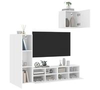 vidaXL Unités murales 4 pcs Blanc