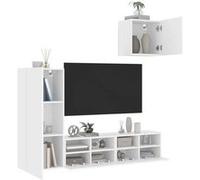 vidaXL Unités murales 4 pcs Blanc