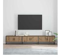 vidaXL Unites TV 2 pcs Chêne Artisanal 240 x 35 x 41 cm, Meuble TV Moderne, Rangement Mural rectangulaire, Meuble de Divertissement épuré pour Salon