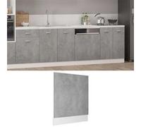 vidaXL Vaatwasserpaneel Lyon 59,5x3x67 cm bewerkt hout betongrijs802566 Gris G