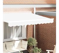 Vidaxl Valance D'auvent Pour Cadre De 3,5 M Blanche 3.3x0.2 M