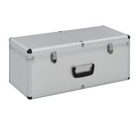 vidaXL Valises de rangement 2 pcs. argent aluminium