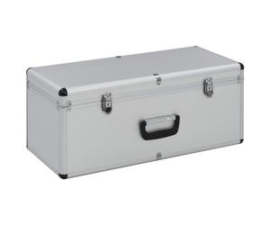 vidaXL Valises de rangement 2 pcs. argent aluminium