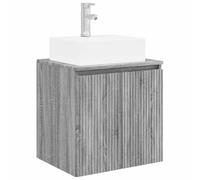 vidaXL Vanité de lavabo mural Sonoma gris 49,5 x 41 x 62,5 cm