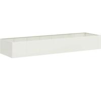 vidaXL Vase à plantes blanc 280x80x40 cm acier