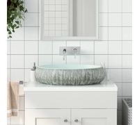 vidaXL Vasque 59x40 cm - Gris/Bleu