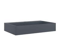 vidaXL Lavabo 60x38x11 cm Fonte minérale/fonte de marbre anthracite