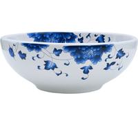 vidaXL Vasque à poser Blanc et Bleu Rond Ø41x14 cm Céramique