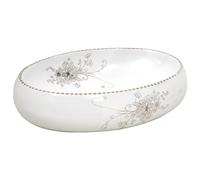 vidaXL Vasque à poser Blanc Ovale 59x40x15 cm Céramique