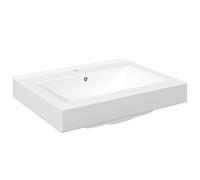vidaXL Vasque à Poser Céramique Rectangulaire Blanche Salle de Bain Toilette