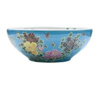 vidaXL Vasque à poser multicolore ronde Ø41x14 cm Céramique