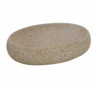 vidaXL Vasque à poser ovale sable 59x40x15 cm Céramique