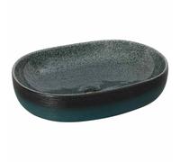 vidaXL Vasque à poser Turquoise Ovale 59x40x14 cm Céramique