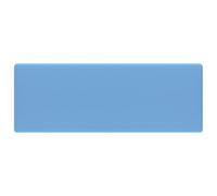 vidaXL Vasque de luxe à débordement Carré mat Bleu clair 41x41 cm