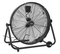 vidaXL Ventilateur à tambour industriel 60 cm 172,5 W noir