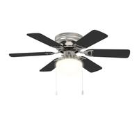 vidaXL Ventilateur de plafond avec éclairage Ø 82 cm Noir