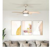 vidaXL Ventilateur de plafond avec lumière et télécommande Ø 110 cm - Design moderne - FR118