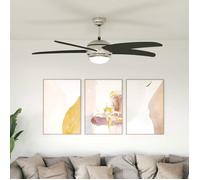vidaXL Ventilateur de plafond avec lumière et télécommande Ø 130 cm - Design moderne - FR346