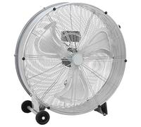vidaXL Ventilateur Tambour avec Roue Argenté 79 x 37 x 82 cm Aluminium, Ventilateur Industriel résistant, Ventilateur à Tambour, circulateur d'air Robuste avec roulettes, inclinable