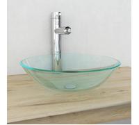 Lavabo Verre trempé 42 cm Transparent