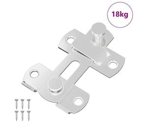 vidaXL Verrou de porte 423 pcs Argenté 70 x 8 mm Acier