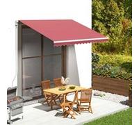vidaXL Vervangingsdoek voor luifel 3,5x2,5 m bordeauxrood311966 Rouge G