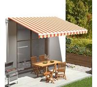 vidaXL Vervangingsdoek voor luifel 4,5x3,5 m geel en oranje312020 Orange G