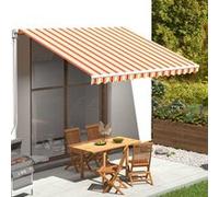 vidaXL Toile de store jaune et orange 4x3,5 m