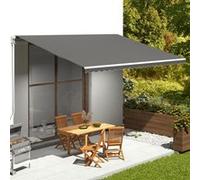 vidaXL Toile de store anthracite 5x3,5 m