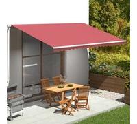 vidaXL Toile de remplacement pour auvent 5x3 m Bordeaux (Rouge G)