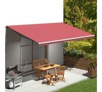 vidaXL Vervangingsdoek voor luifel 6x3 m bordeauxrood311973 Rouge G