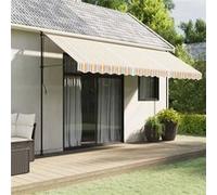 vidaXL Tissu de remplacement de cantonnière d’auvent multicolore 4,5 m