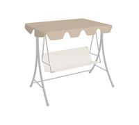 vidaXL Vervangingsluifel voor schommelbank 150/130x105/70 cm beige312097 Beige G
