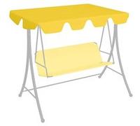 vidaXL Toit de rechange pour balançoire de jardin 312104 150/130x105/70 cm Jaune