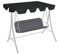 vidaXL Toit de balançoire noir 150/130x105/70 cm