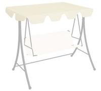 Vidaxl Toit De Rechange De Balançoire Crème 150/130x105/70 Cm