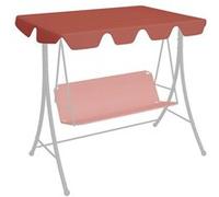 vidaXL Toit de Rechange de Balançoire Toit de Remplacement pour Balancelle Terrasse Jardin Extérieur Imperméable Terre Cuite 150/130x105/70 cm