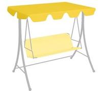 vidaXL Vervangingsluifel voor schommelbank 188/168x145/110 cm geel312091 Jaune G