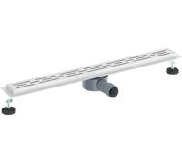 vidaXL Vidange de douche avec housse en verre et siphon 360° Argent 80 cm