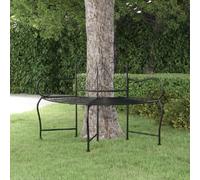 VIDAXL vidaXL Banc tour d'arbre 150 cm Noir