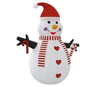 vidaXL vidaXL Bonhomme de neige gonflable, décoration de Noël avec LED, éclairage de Noël pour intérieur et extérieur, décoration de fête de vacances, style moderne