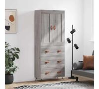 VIDAXL vidaXL Buffet haut sonoma gris 69,5x34x180 cm